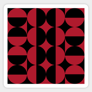 red and black geometric pattern Sticker